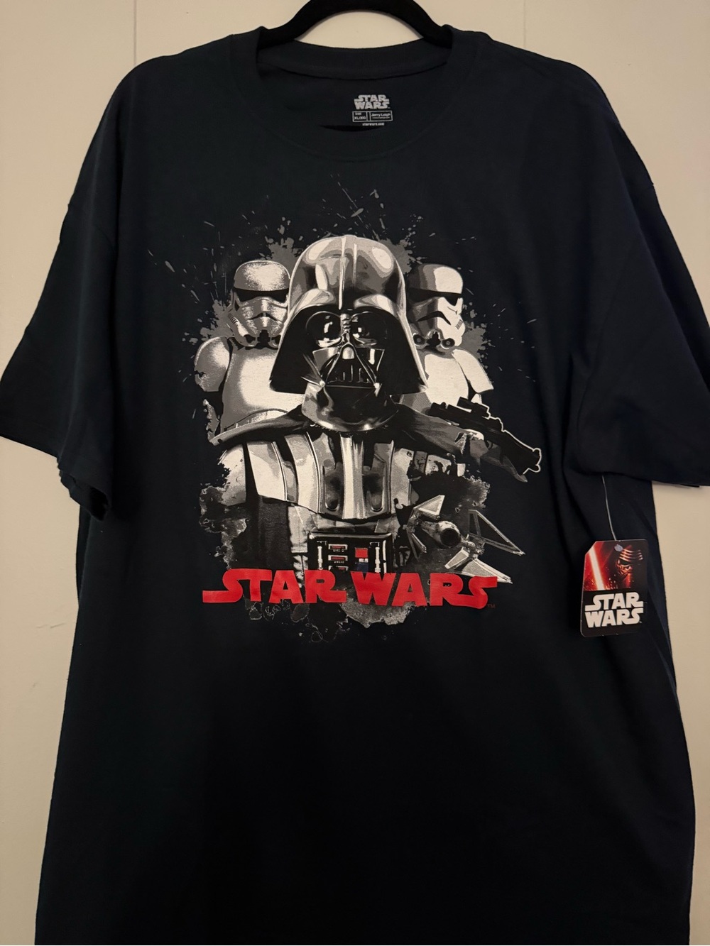 Disney Star Wars Black Graphic Tee with Red Logo